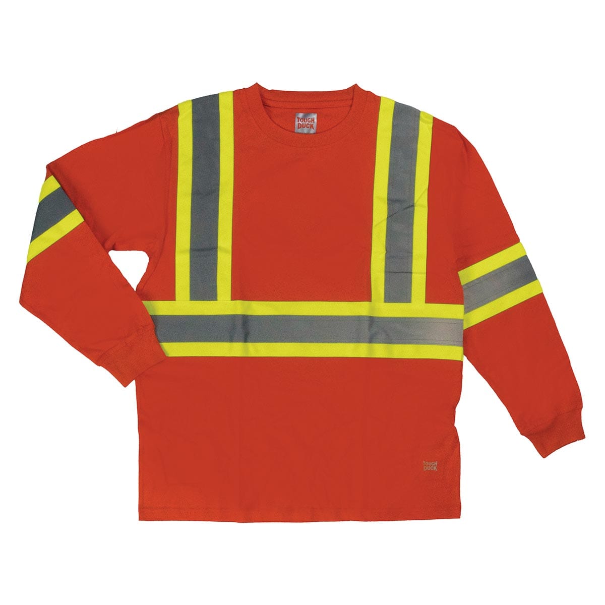 Brite Orange Tough Duck ANSI Class 2 Short Sleeve Polyester Jersey HI-Vis Shirt