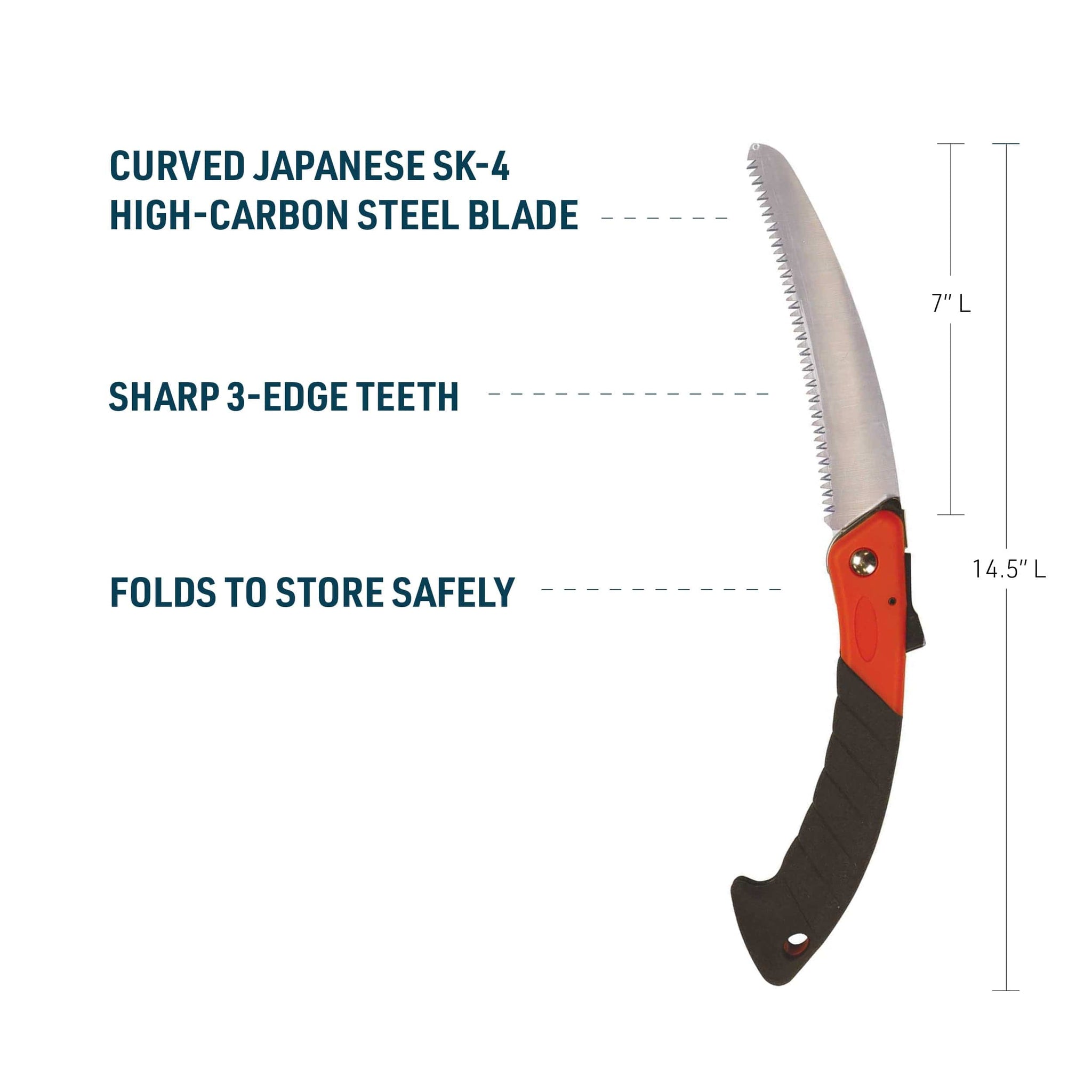 Gemplers Folding Pruning Saw with 7" Blade-FG