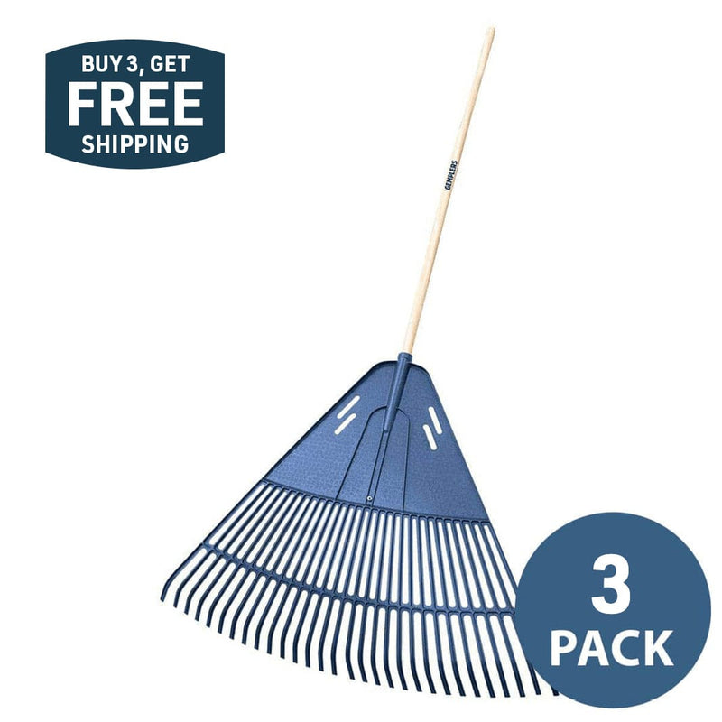 Gemplers 33" Poly Rake with Wood Handle | 3 pack