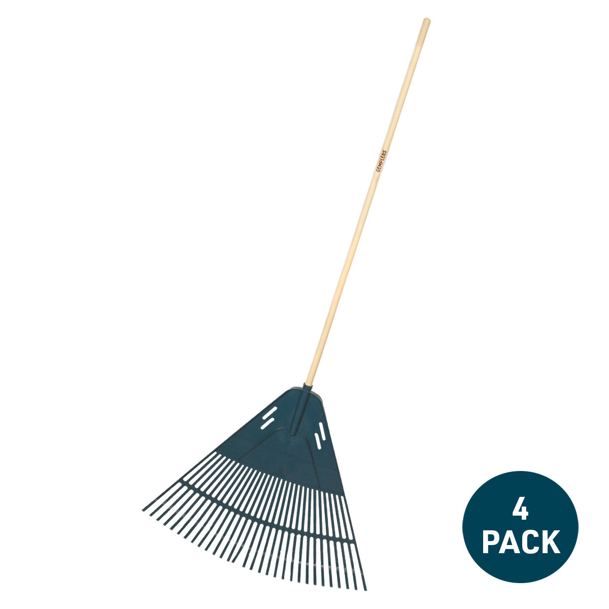 Gemplers 33" Poly Rake with Wood Handle | 4 pack