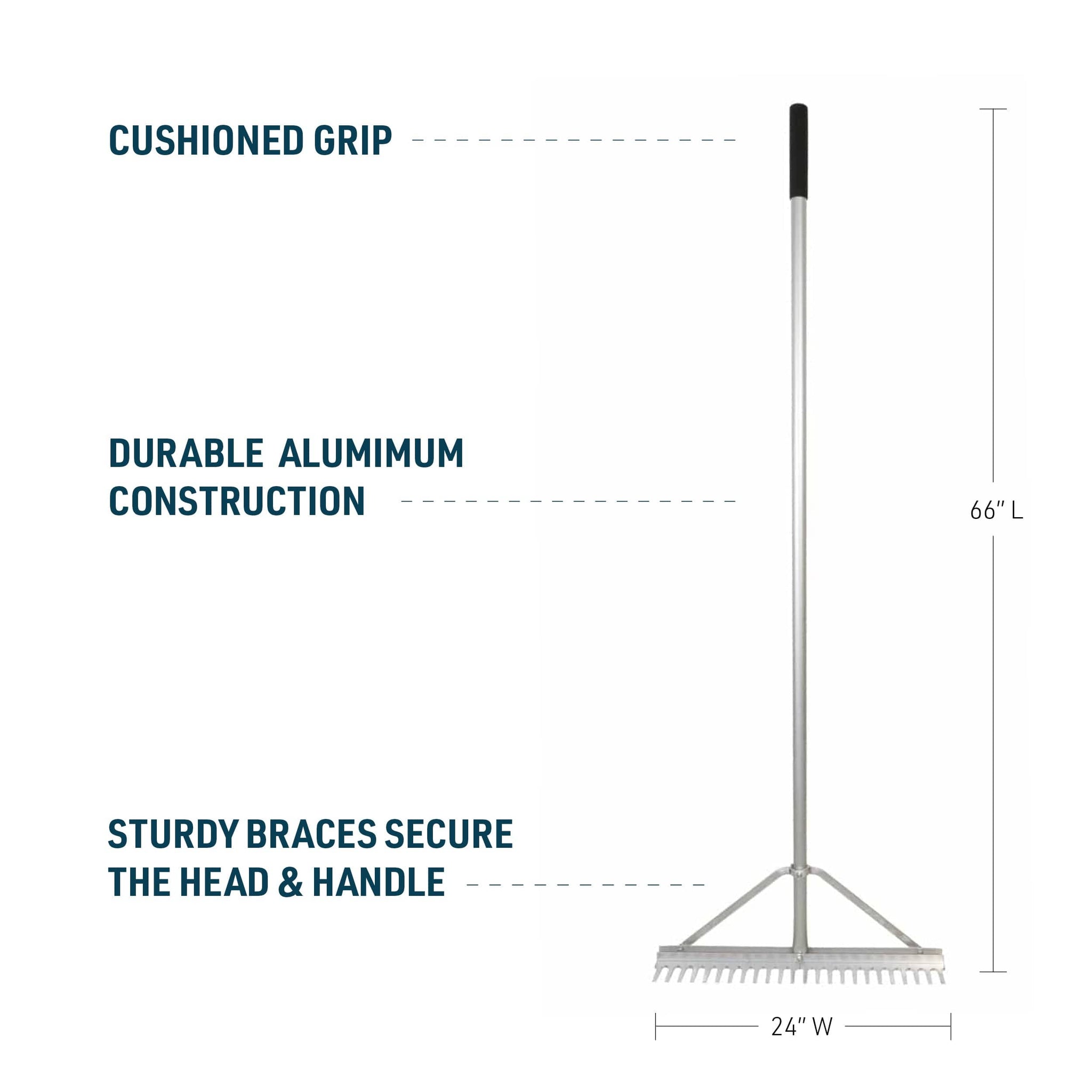 Gemplers 24" Aluminum Landscapers Rake