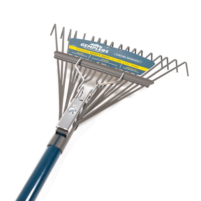 Gambrel Rake Profile Gemplers 18-Tine Shrub Rake with Fiberglass Handle