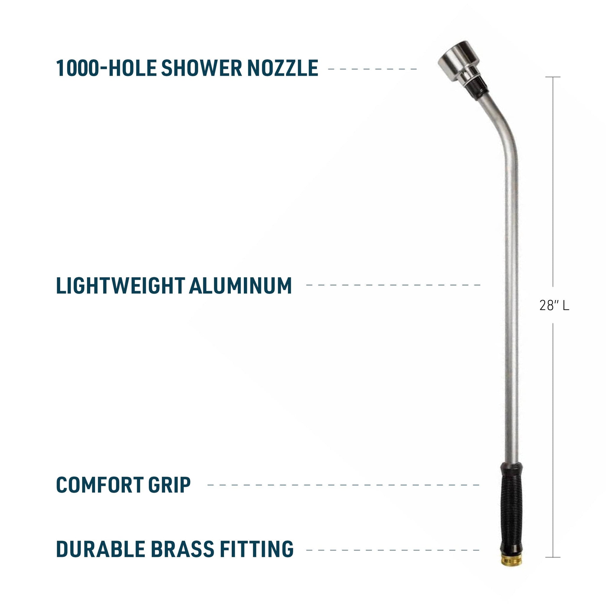 Gemplers 28" Watering Wand with 1000 Hole Aluminum Shower Head