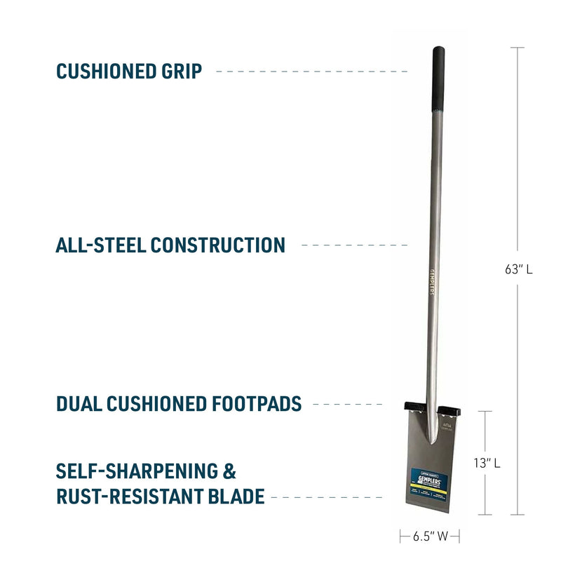 Gemplers Long Handle All-Steel Spade