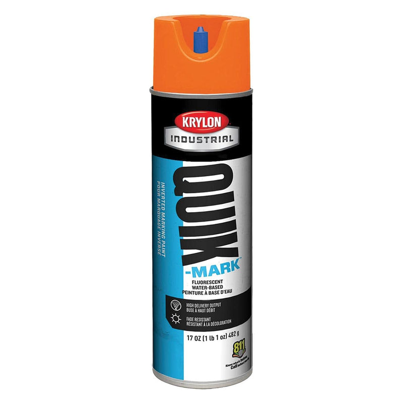 Krylon Quik-Mark Water-Based Inverted Marking Paint, Qty. 12