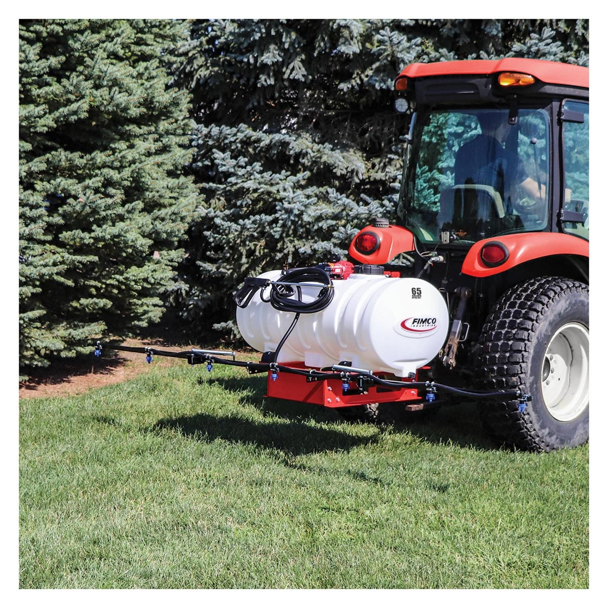 Fimco 65 Gallon 3-Point Sprayer with 4.5 GPM Pump, Spray Wand & Nozzle Boom