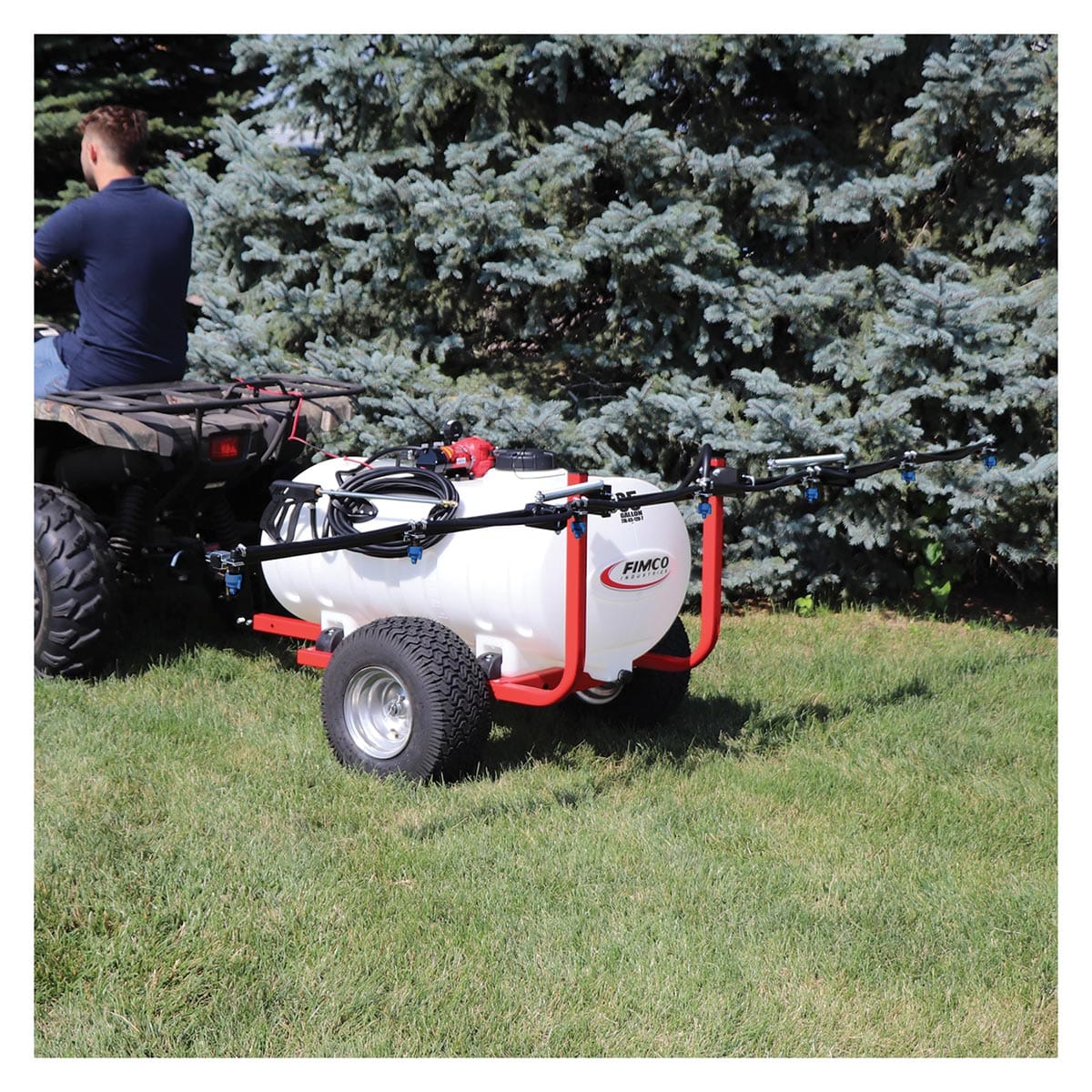 Fimco 65 Gallon Trailer Sprayer with 4.5 GPM Pump, Wand & 7N Boom
