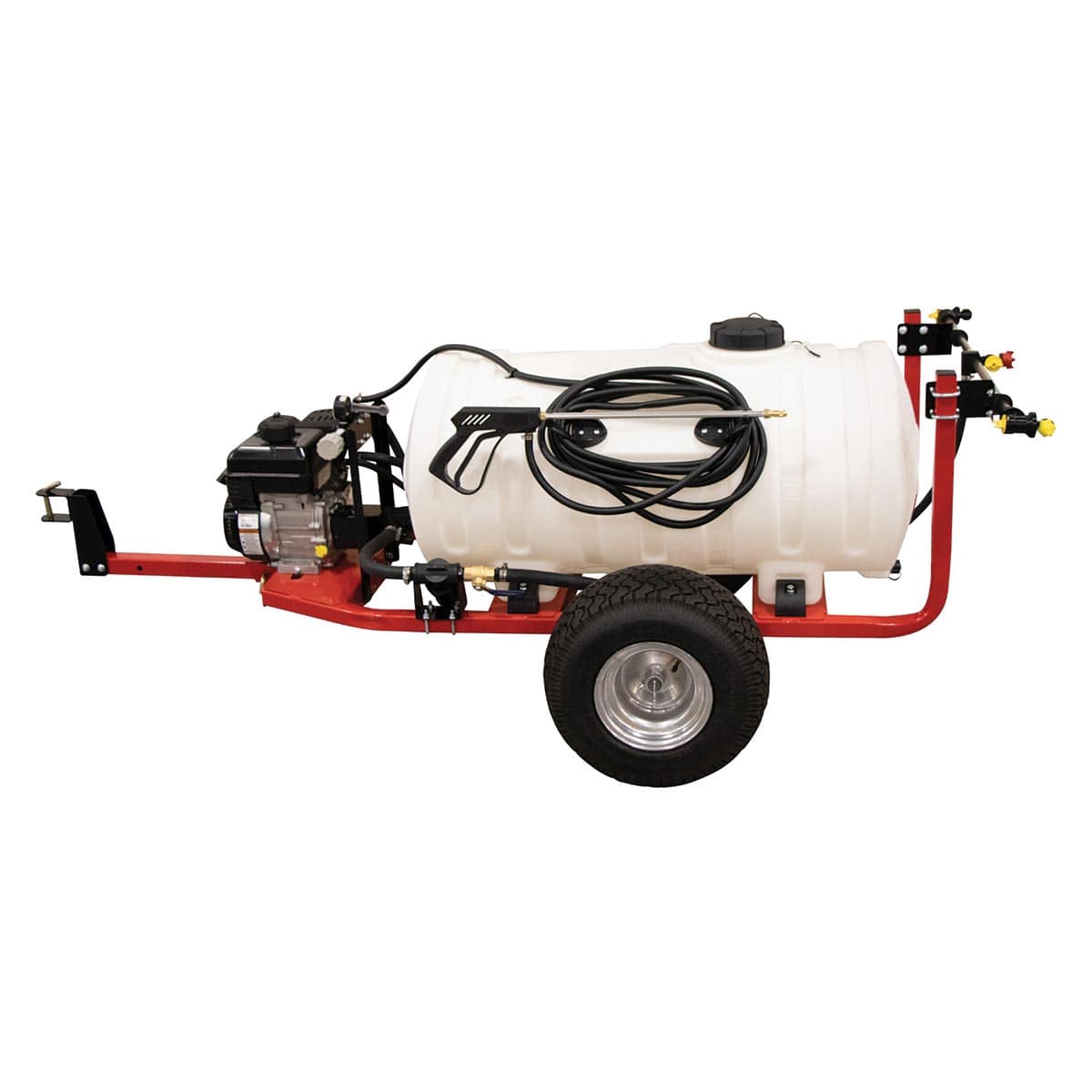 Fimco 65 Gallon Trailer Sprayer with 4 Roller Pump, Wand & Broadcast Boom
