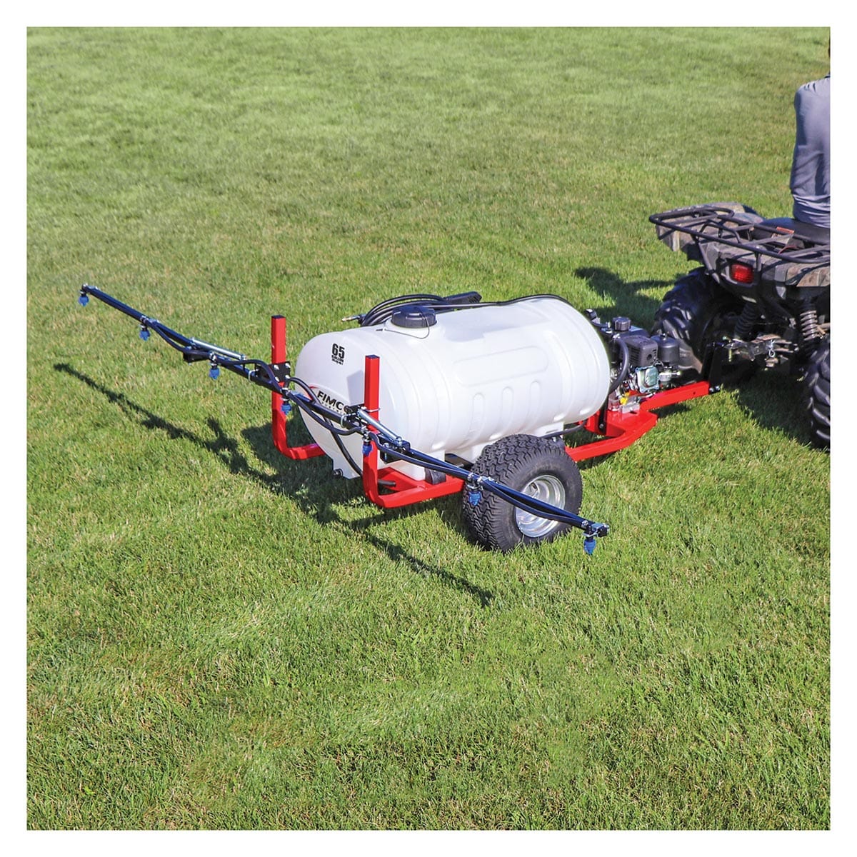 Fimco 65 Gallon Trailer Sprayer with 4 Roller Pump, Wand & 7N Boom
