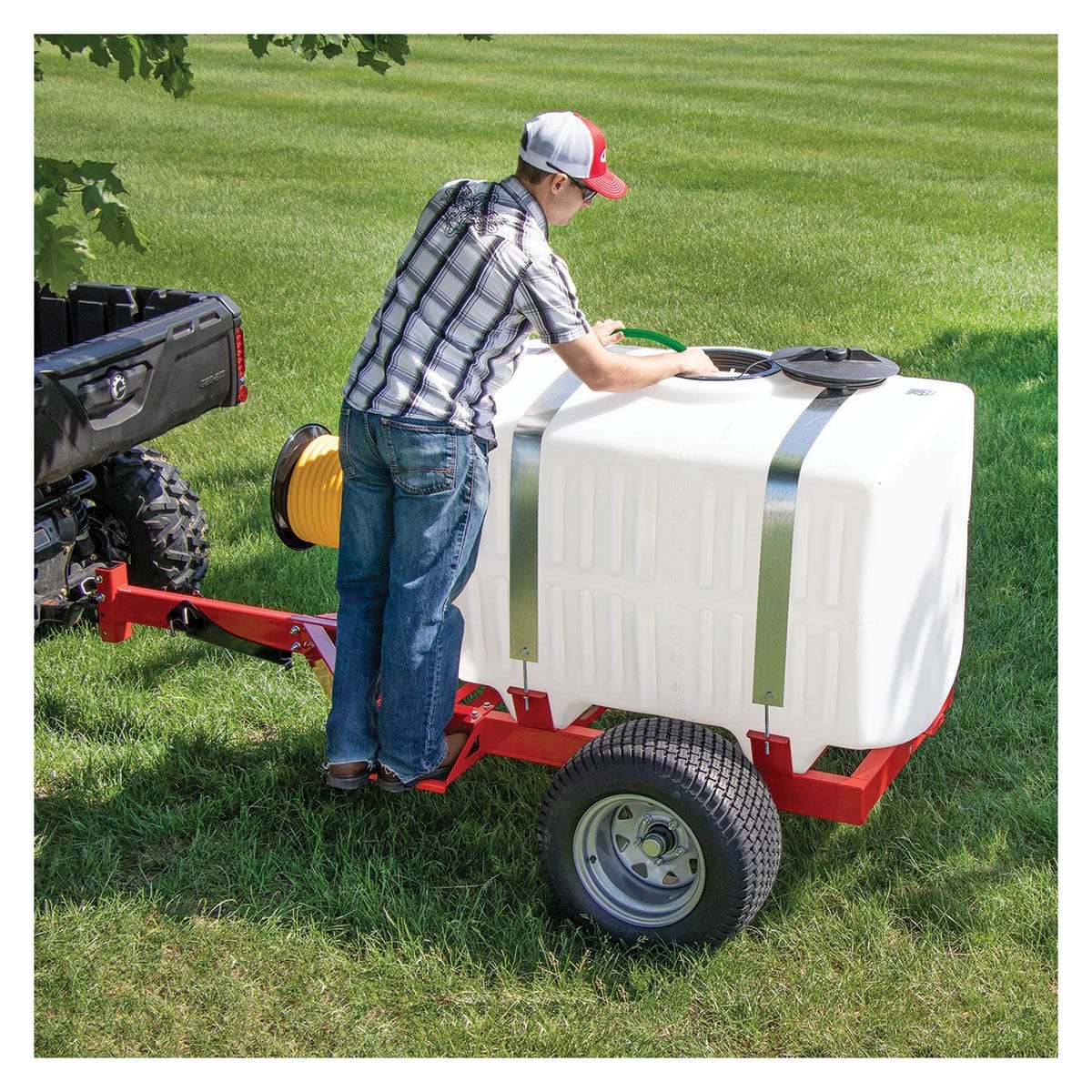 Fimco 200 Gallon Trailer Sprayer with 4 Roller Pump & Banjo Spray Nozzle