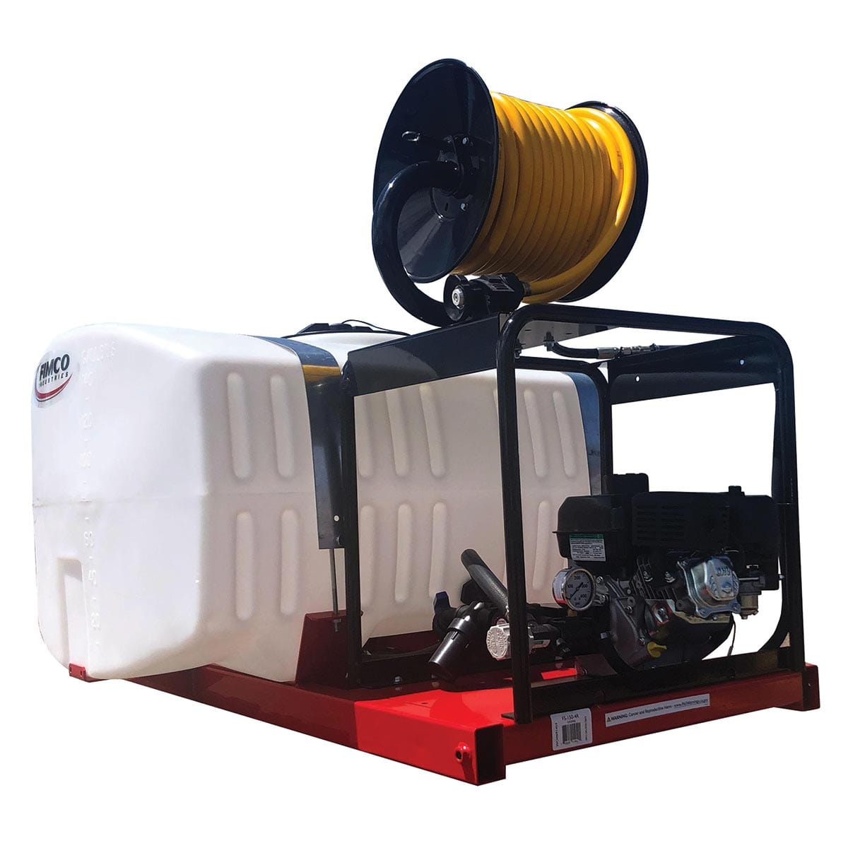 Fimco 150 Gallon Skid Sprayer with 4 Roller Pump, 100' Hose & Hand Reel