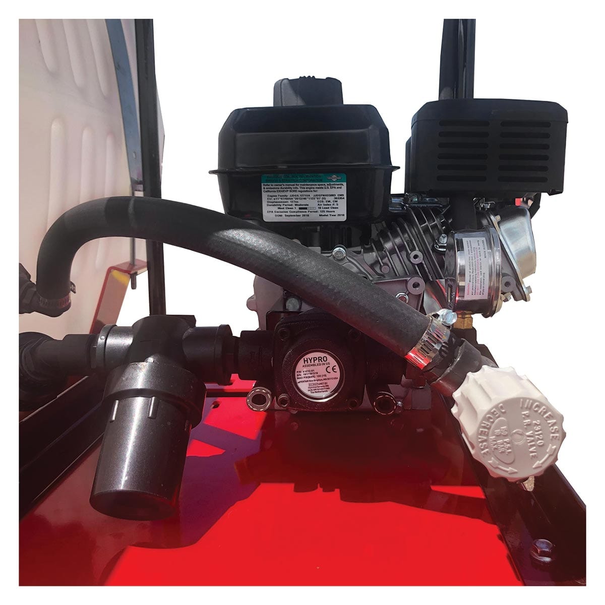 Fimco 150 Gallon Skid Sprayer with 4 Roller Pump, 100' Hose & Hand Reel