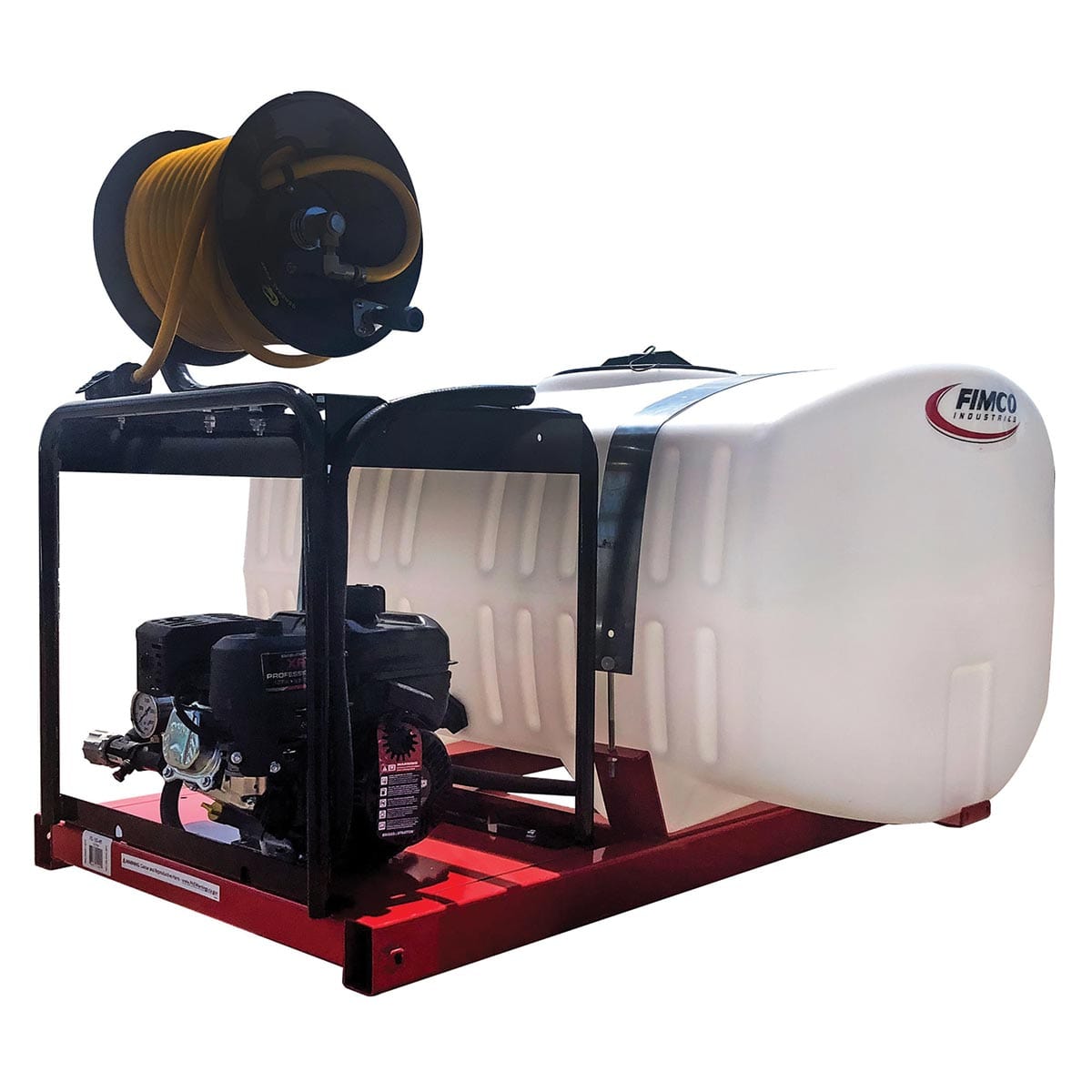 Fimco 150 Gallon Skid Sprayer with 4 Roller Pump, 100' Hose & Hand Reel