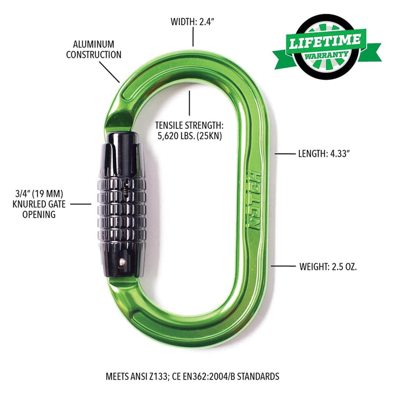 Notch Absolute Oval Alum Carabiner