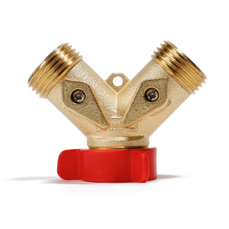 Gemplers Brass Dual Shut-Off Valve