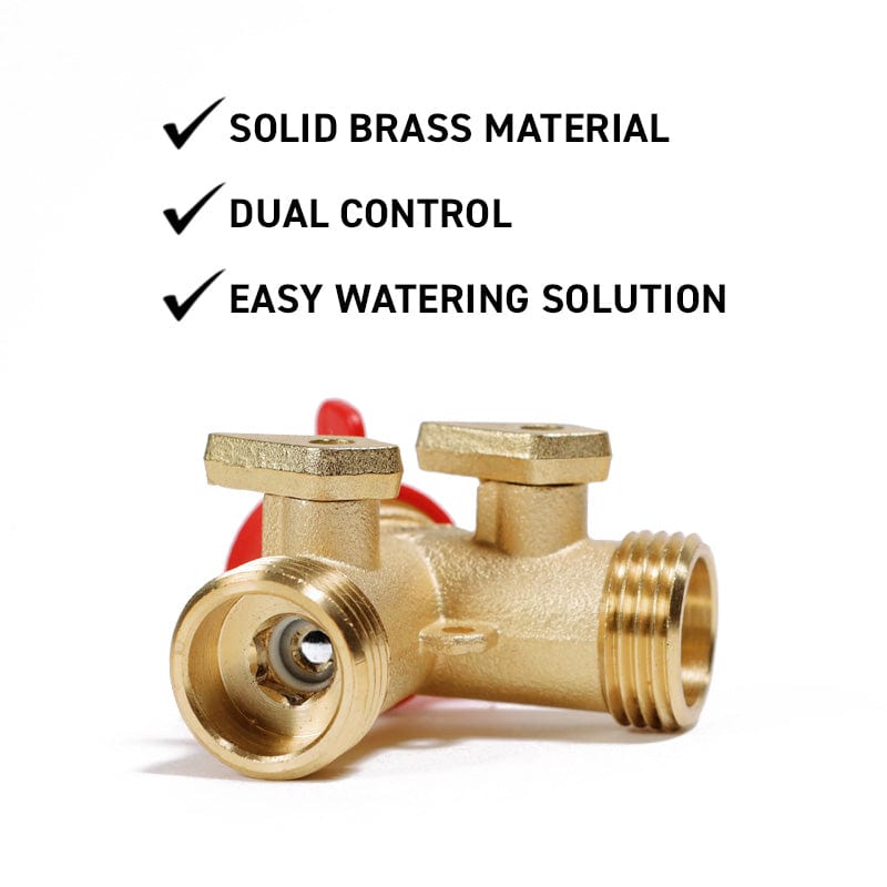 Gemplers Brass Dual Shut-Off Valve