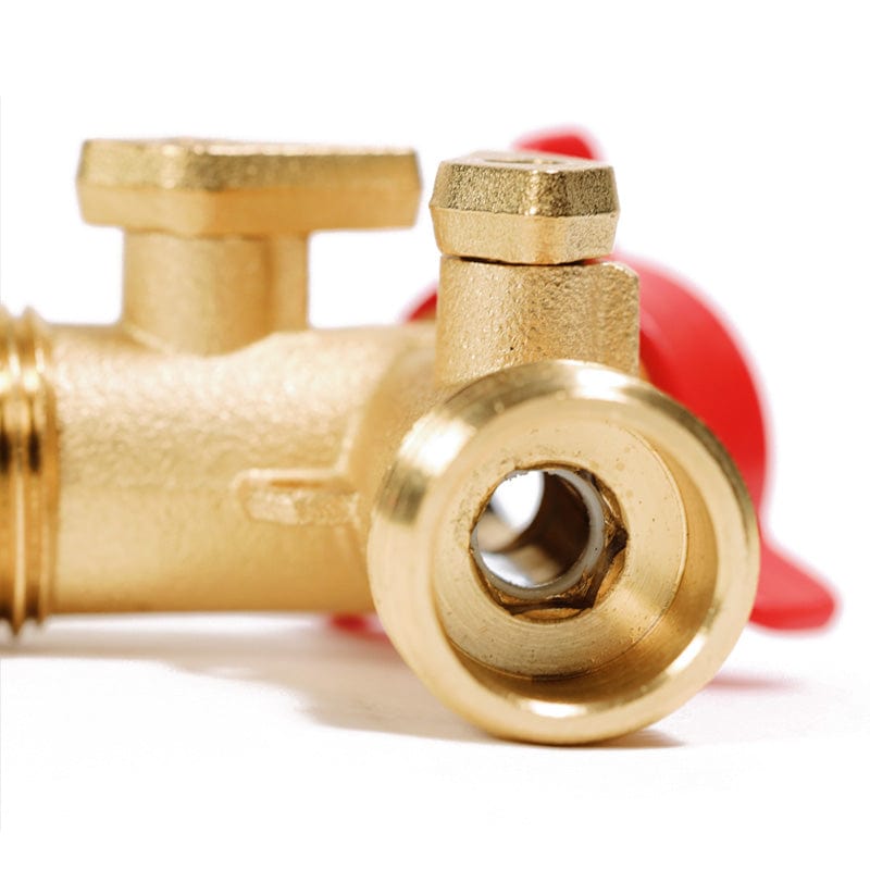 Gemplers Brass Dual Shut-Off Valve