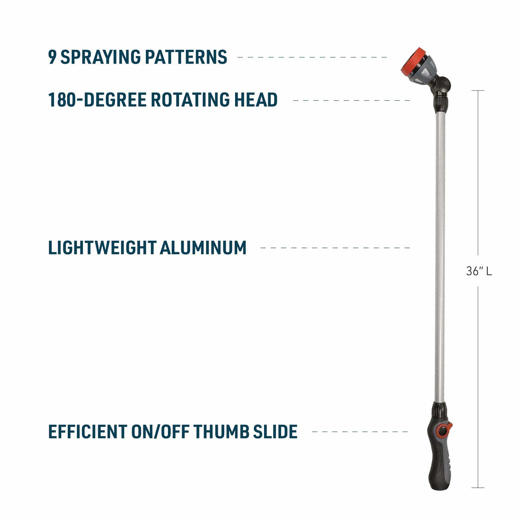 Gemplers 36" Adjustable 9-Pattern Water Wand