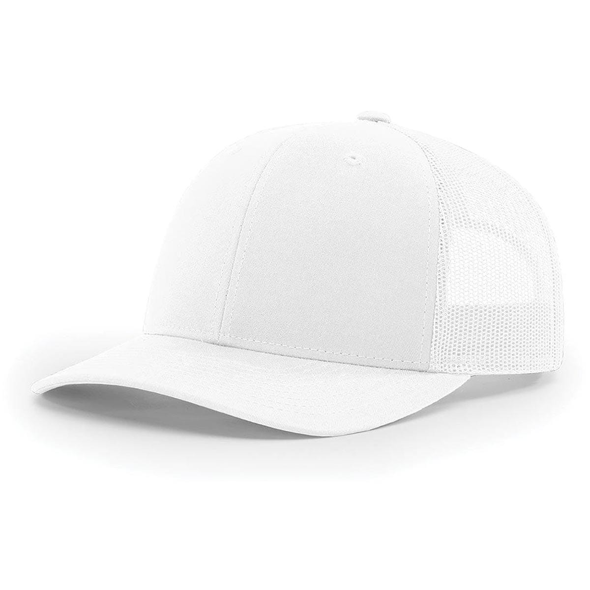 White Richardson 112 Trucker Mesh Back Cap
