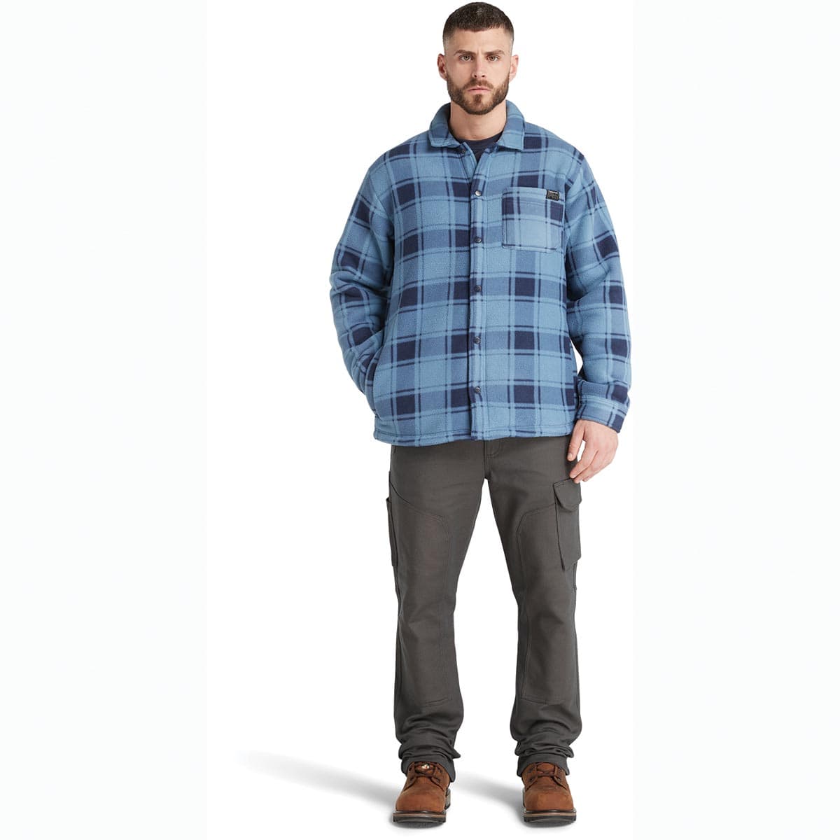 Timberland Pro Gritman Check Heavy-Weight Fleece Shirt