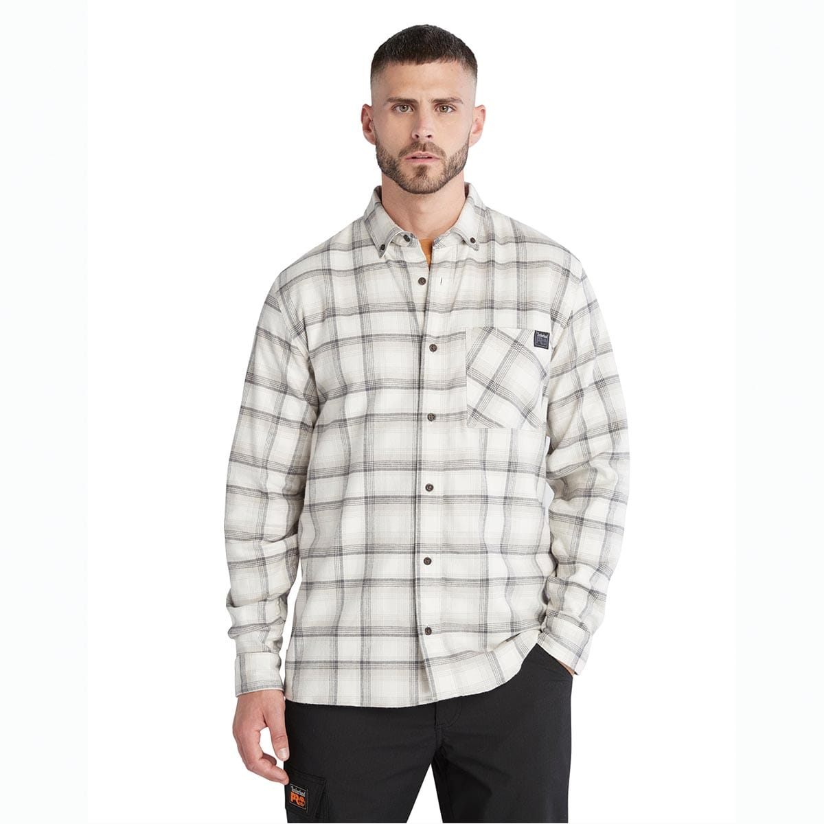 Timberland Pro Woodfort Long Sleeve Lightweight Flannel Flex Shirt