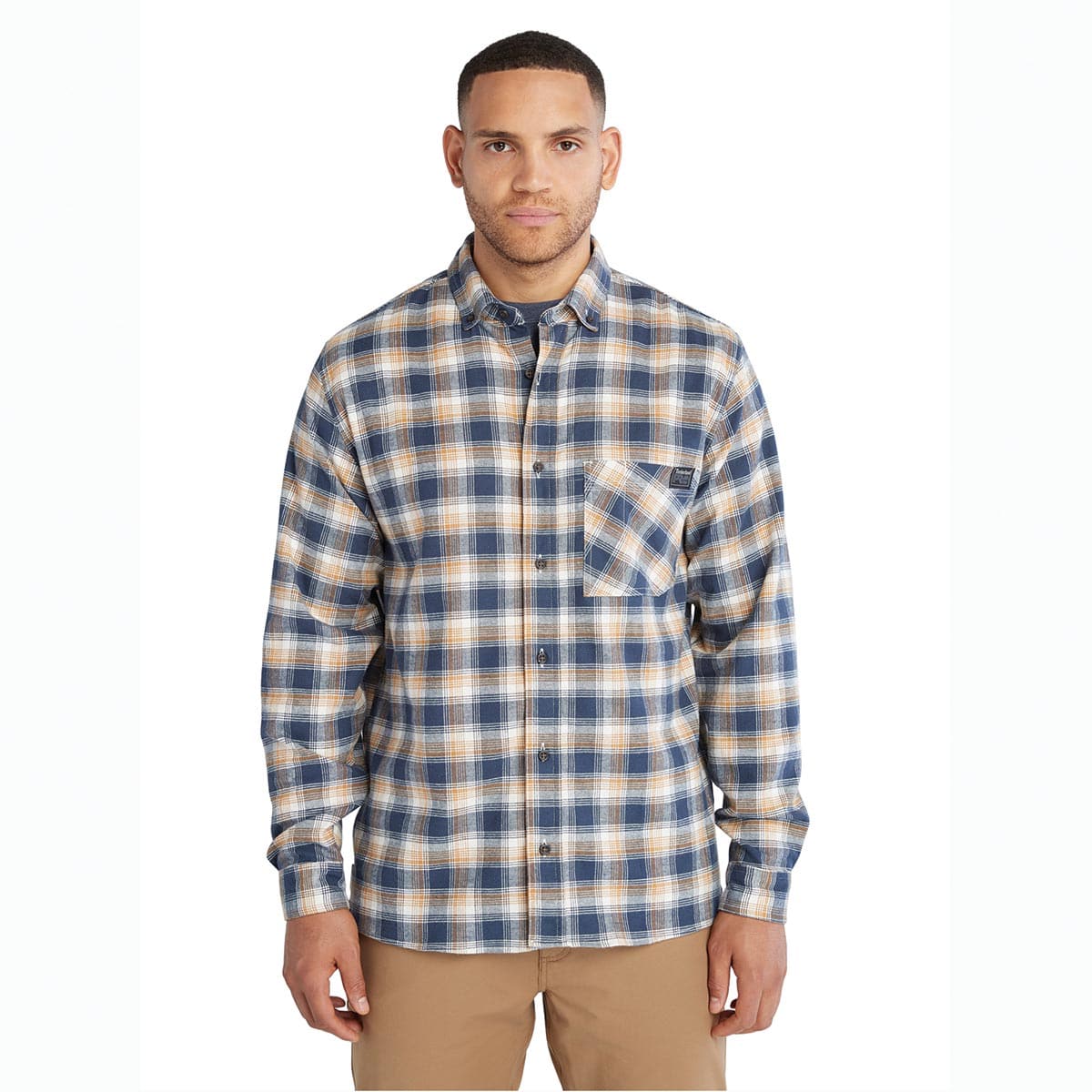 Timberland Pro Woodfort Long Sleeve Lightweight Flannel Flex Shirt