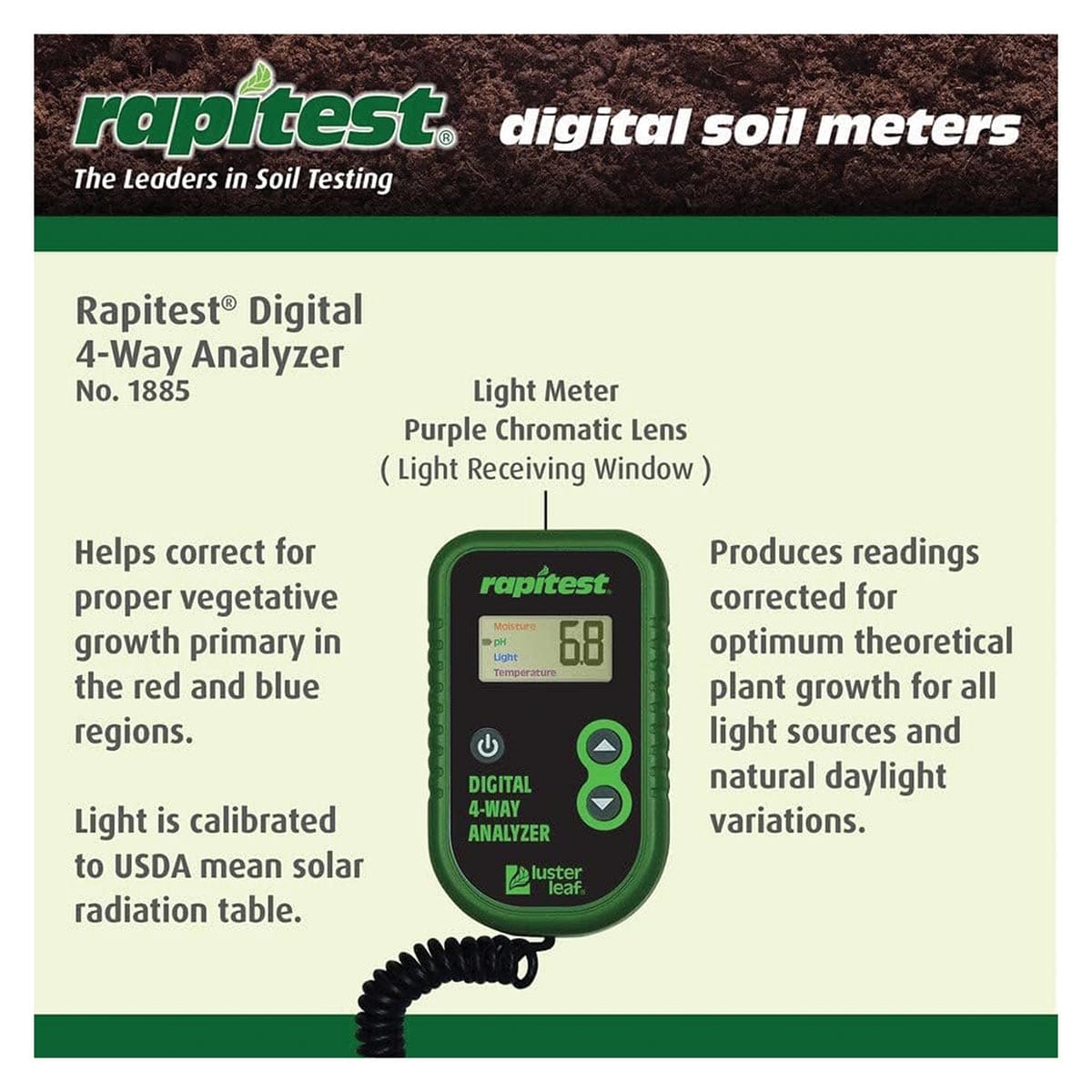 Luster Leaf Rapitest 4-Way Digital Analyzer