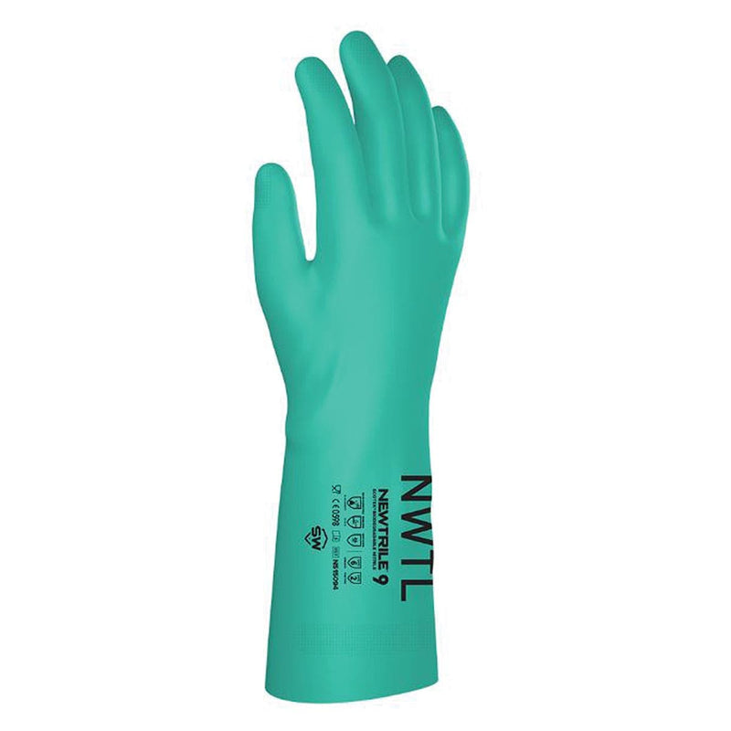 Newtrile 15-mil Chemical Resistant Flocked Nitrile Gloves