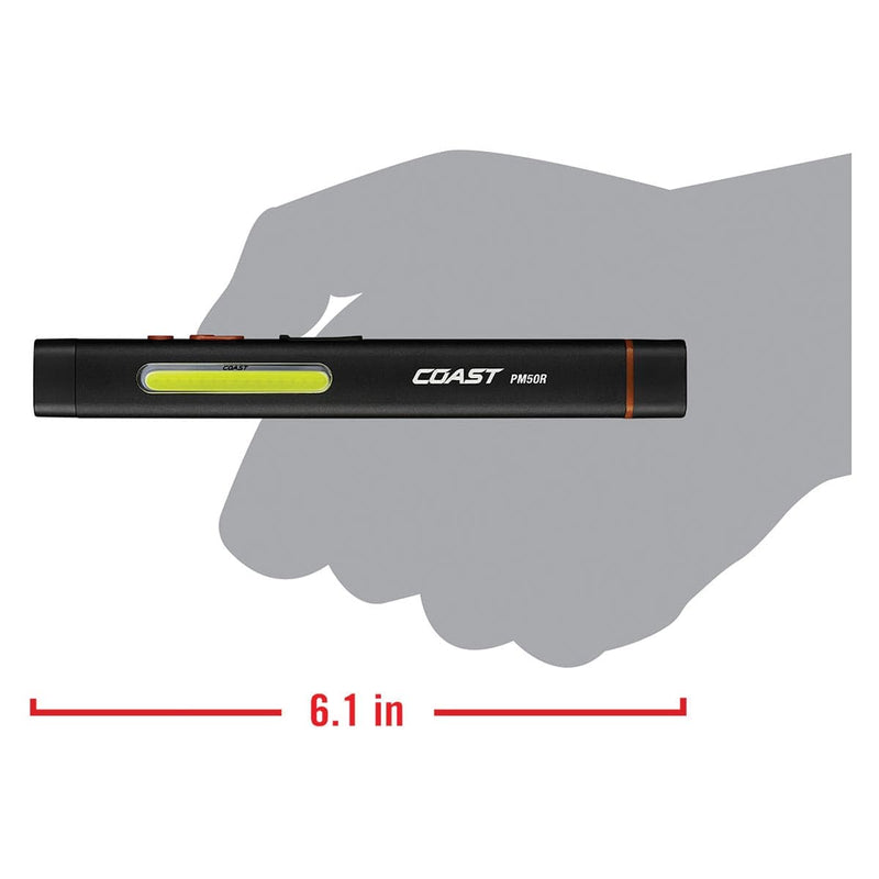 coast rechargeable dual flashlight Coast PM50R Laser Rechargeable Work Light