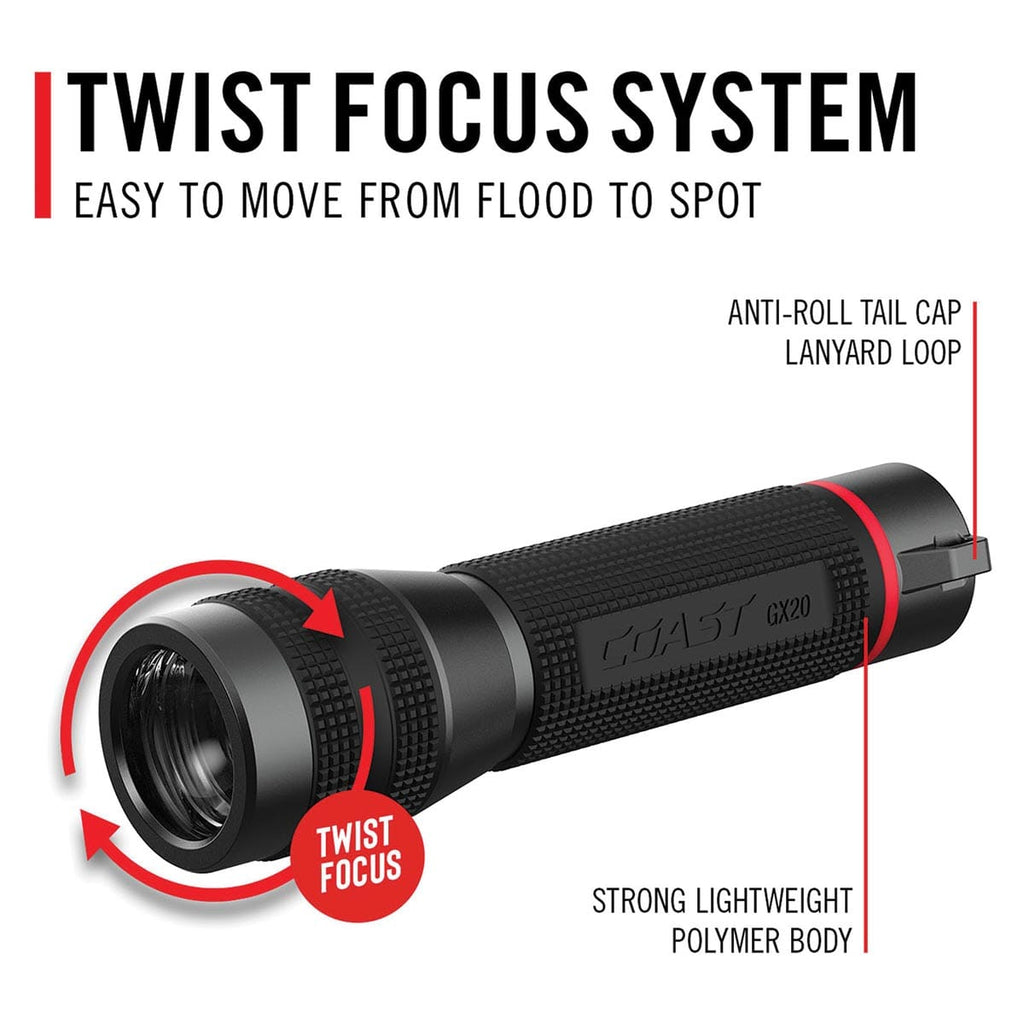 Coast GX20 1200 Lumen Waterproof Flashlight