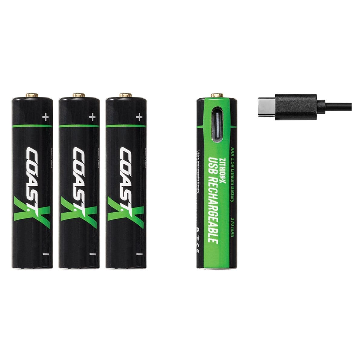 AAA Coast Zithion-X Rechargeable Batteries