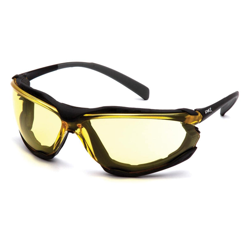 Amber Pyramex Proximity Foam Sealed Safety Glasses