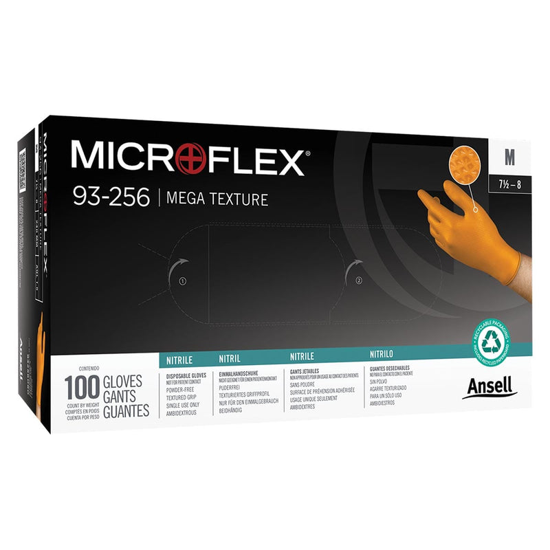 Microflex Mega Texture Nitrile Gloves | Box of 100