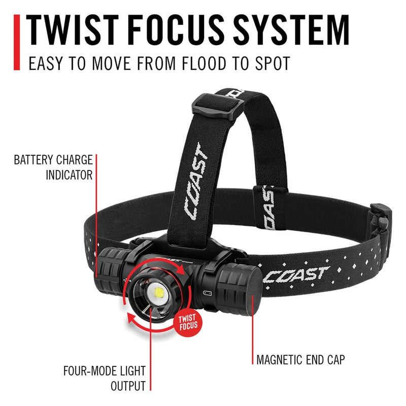 Coast XPH34R Rechargeable Headlamp