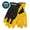 Gemplers Leather Palm Hybrid Work Gloves with Elastic Cuff