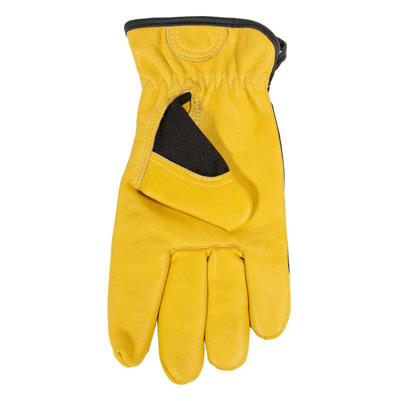 Gemplers Leather Palm Hybrid Work Gloves with Elastic Cuff