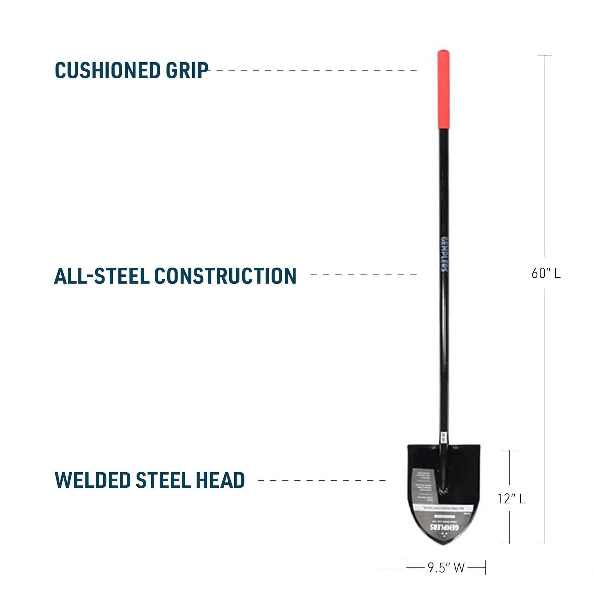 Gemplers All-Steel Round Point Shovel