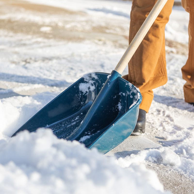 Gemplers Poly Scoop Snow Shovel with Wood Handle