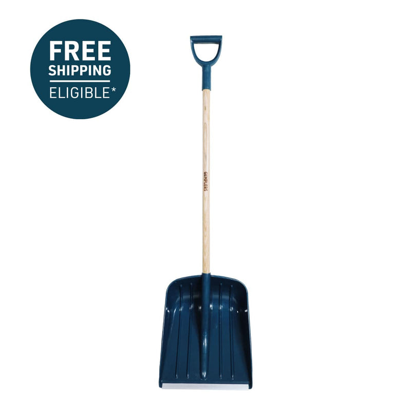 Gemplers Poly Scoop Snow Shovel with Wood Handle