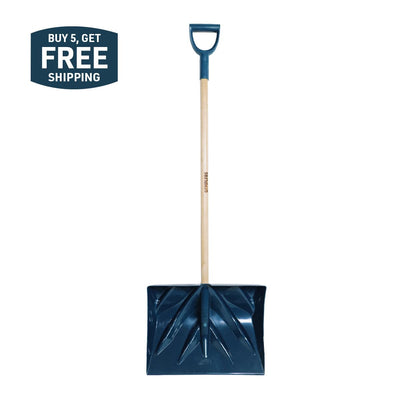 Gemplers 18" Poly Snow Shovel with Wood Handle