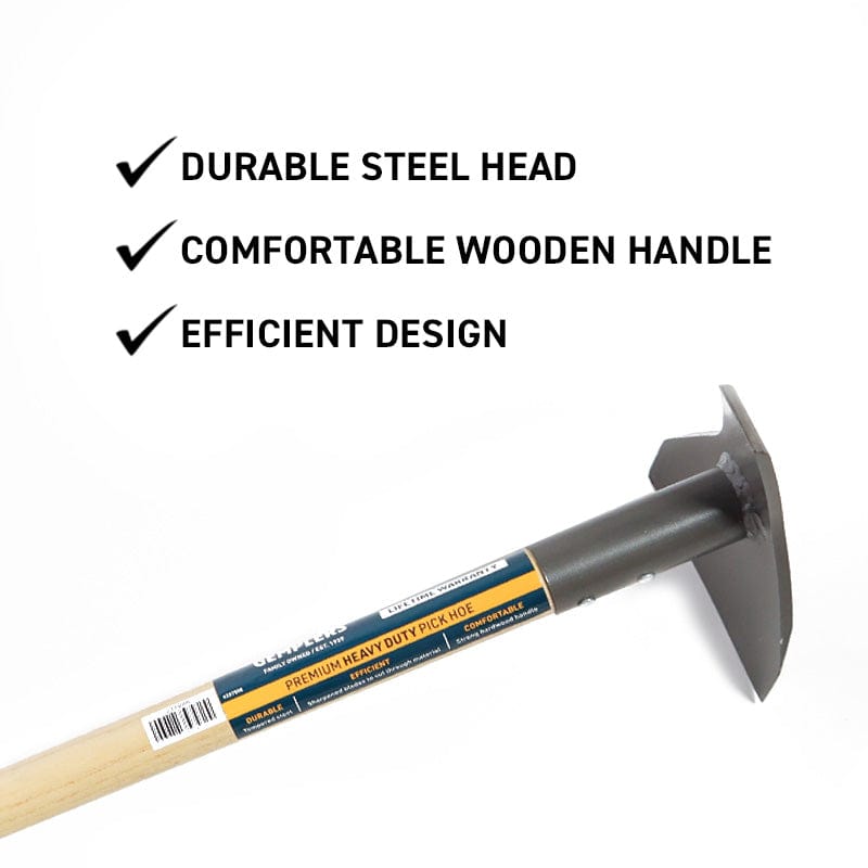 Gemplers Pick Hoe with Wood Handle