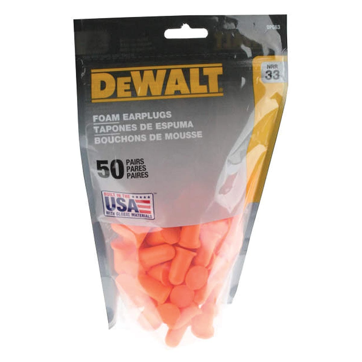 DEWALT Foam Earplugs | 50 pairs