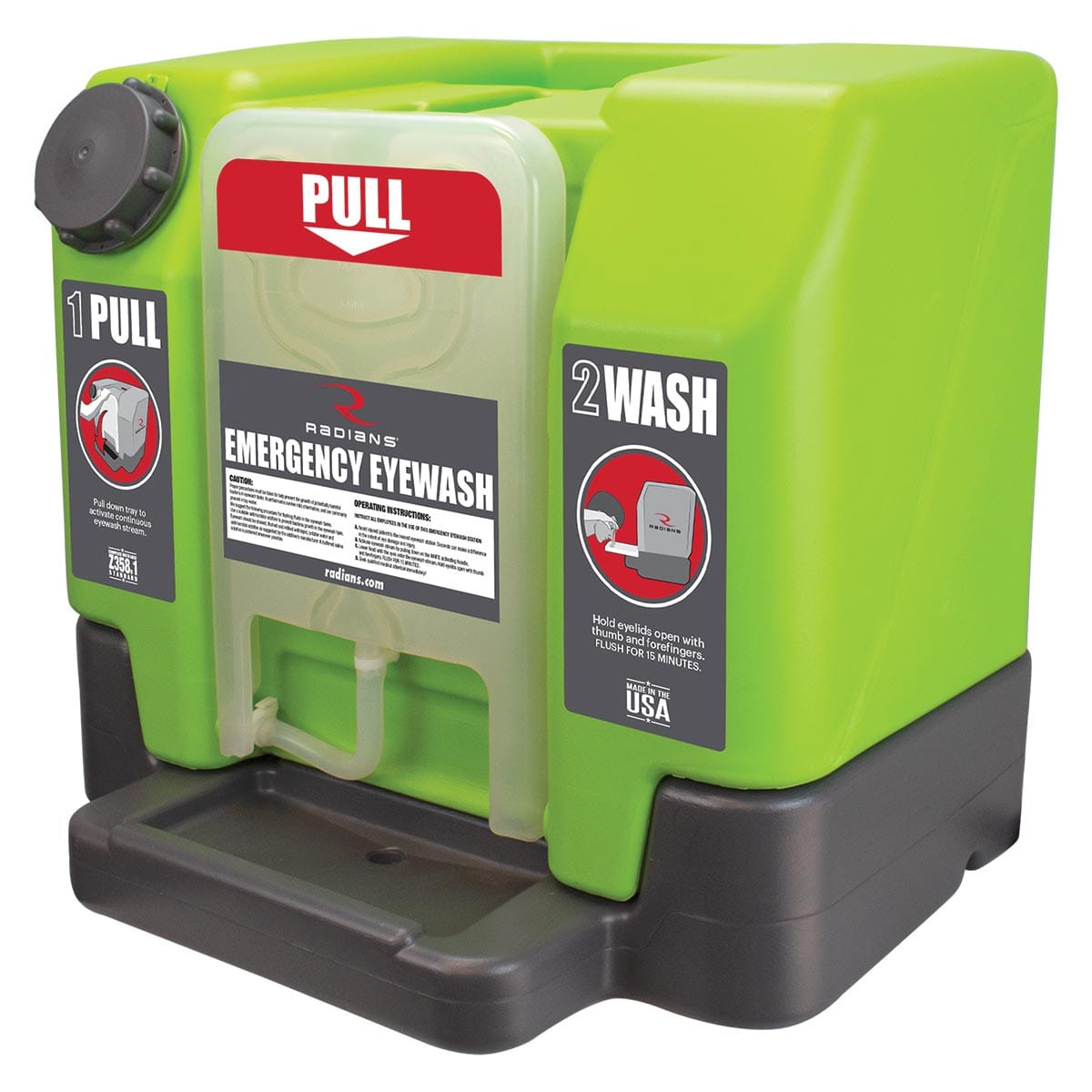 Radians 12 Gallon Portable Emergency Eyewash Station