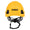 Yellow DEWALT Type II Class C Vented Safety Helmet