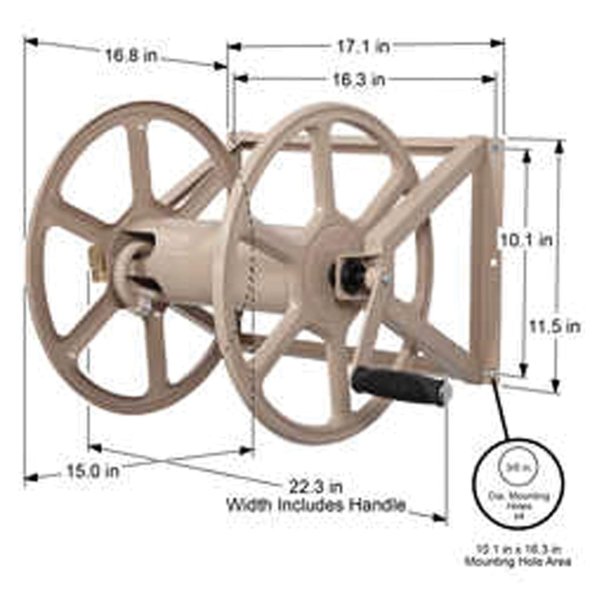 Liberty Garden Dual Mount Hose Reel