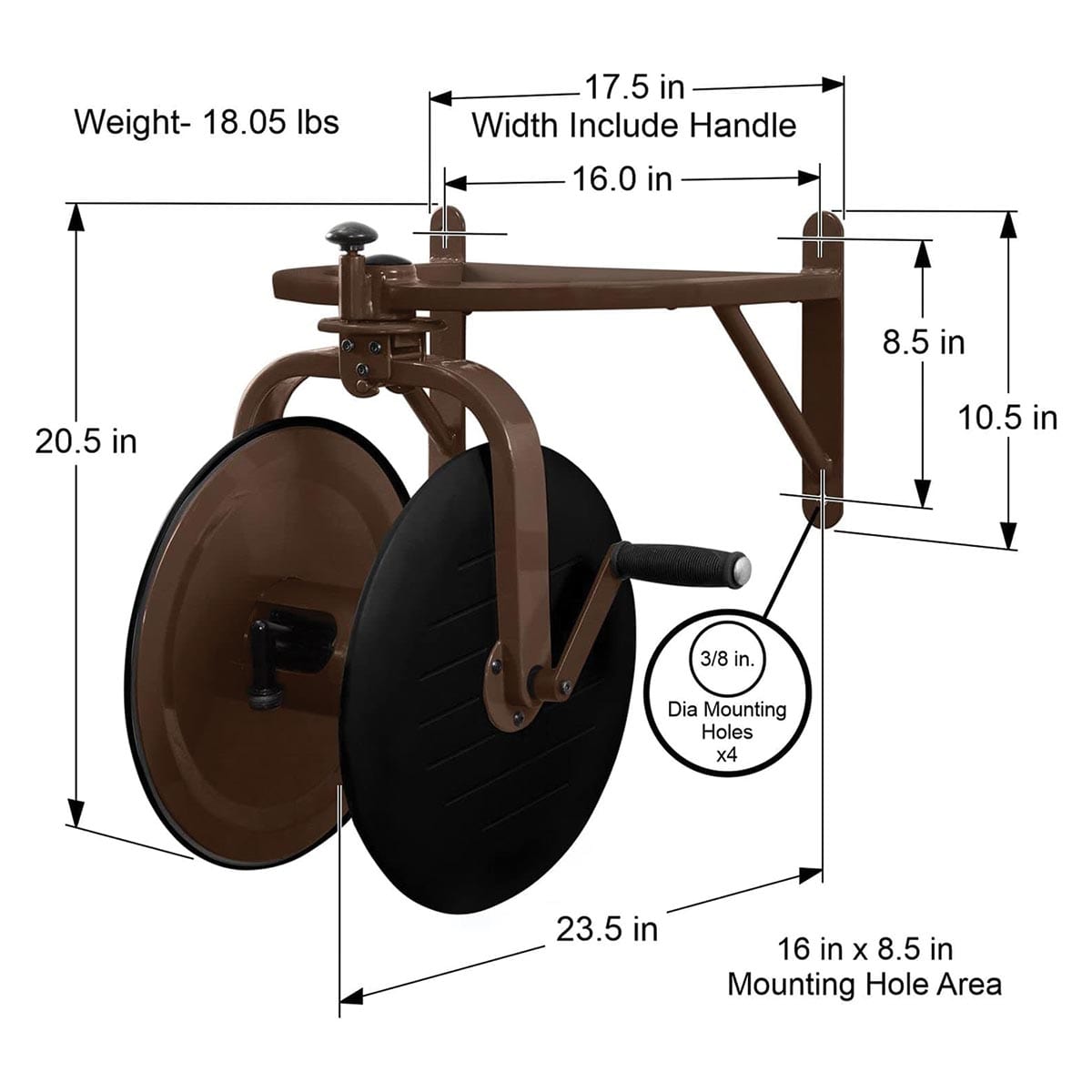 Liberty Garden Navigator Rotating 360° Hose Reel