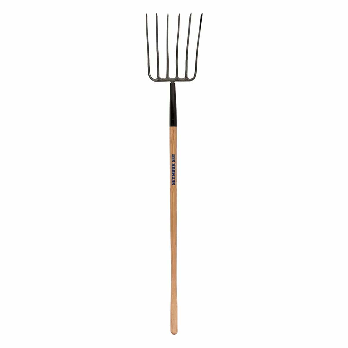 Seymour 6-Tine Manure Fork with 48" Hardwood Handle
