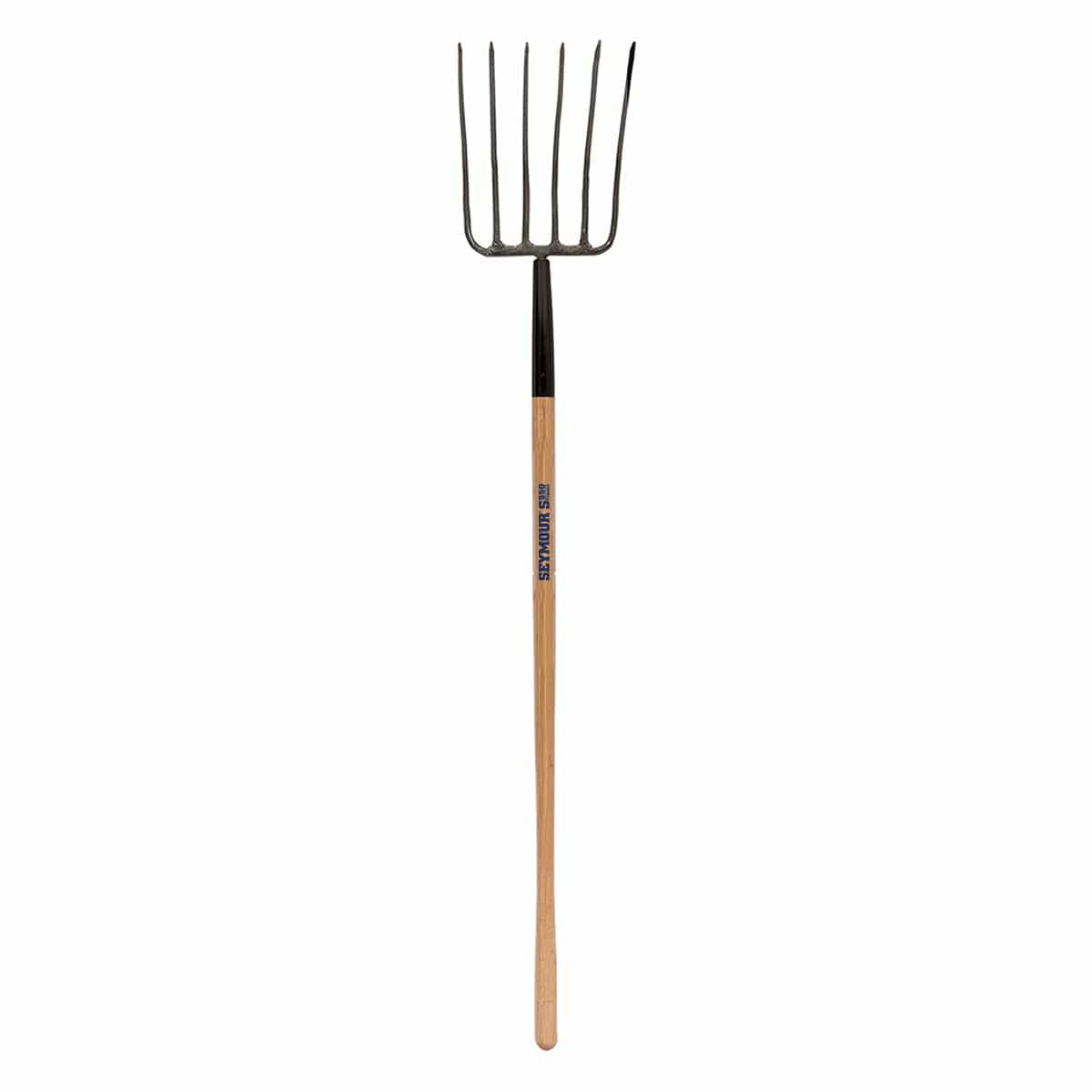 Seymour 6-Tine Manure Fork with 54" Hardwood Handle