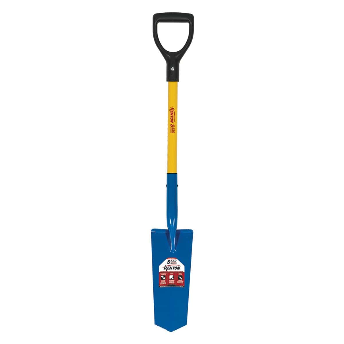 Kenyon 14" Closed Back Drain Spade with D-Grip