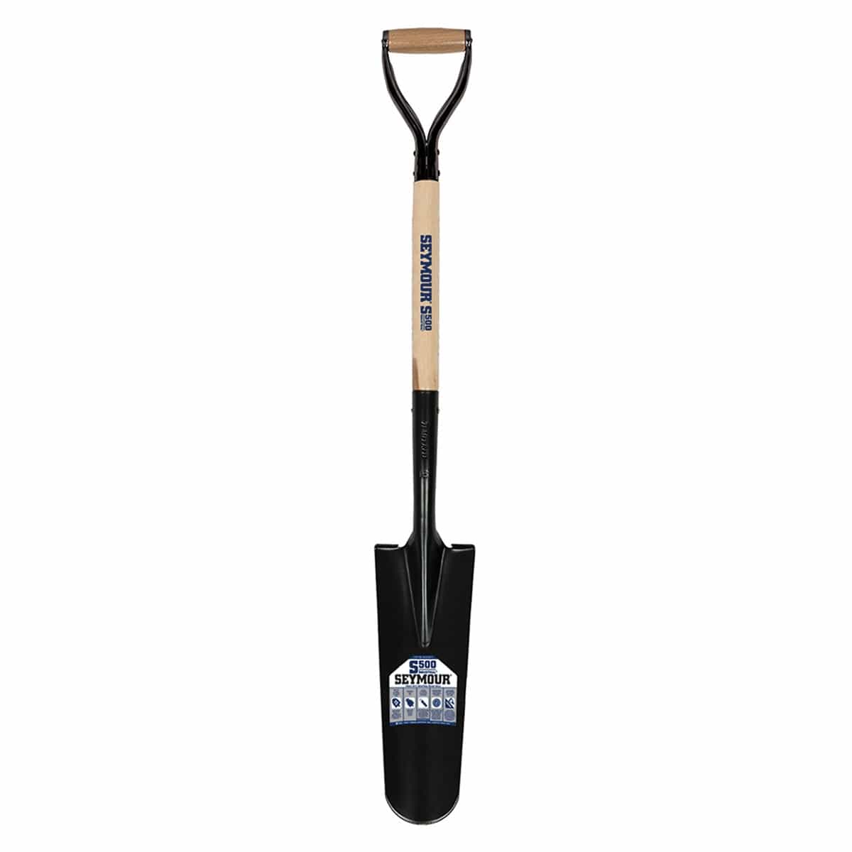 Seymour 16" Closed Back Drain Spade with 30" Hardwood Handle